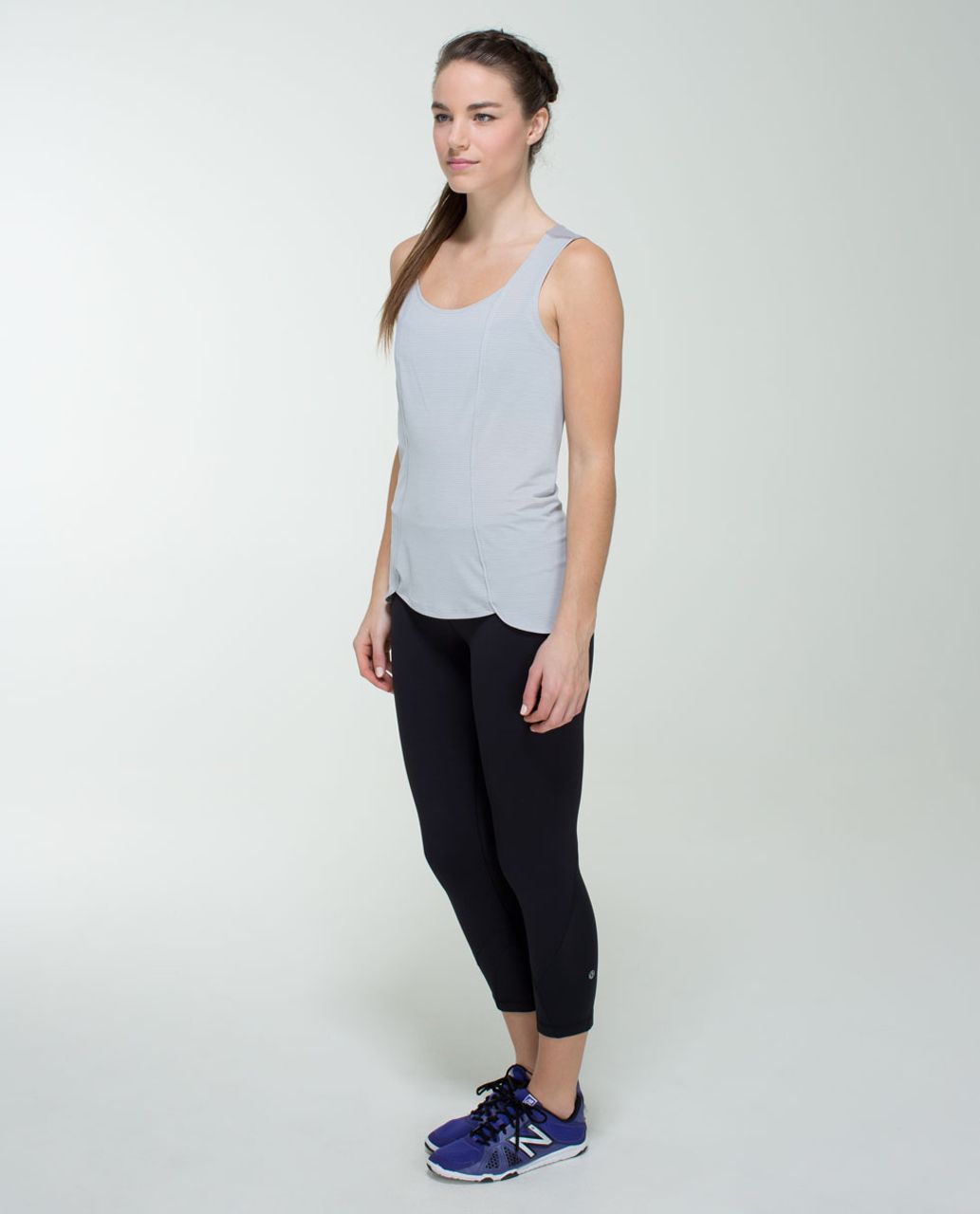 Lululemon Reveal Crop *Zen Expression - Black - lulu fanatics