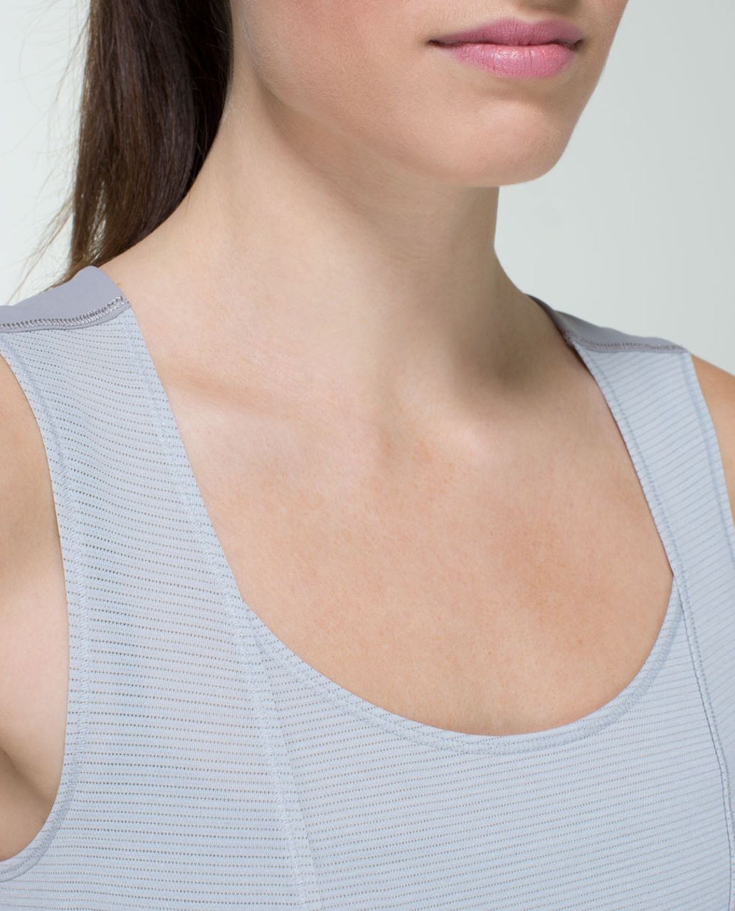 Lululemon Run Righteous Tank - Heathered Light Grey / Ambient Grey