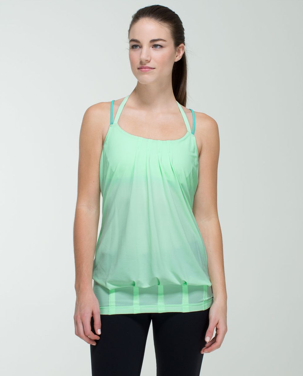 Lululemon Flow & Go Tank - Fresh Teal / Bali Breeze