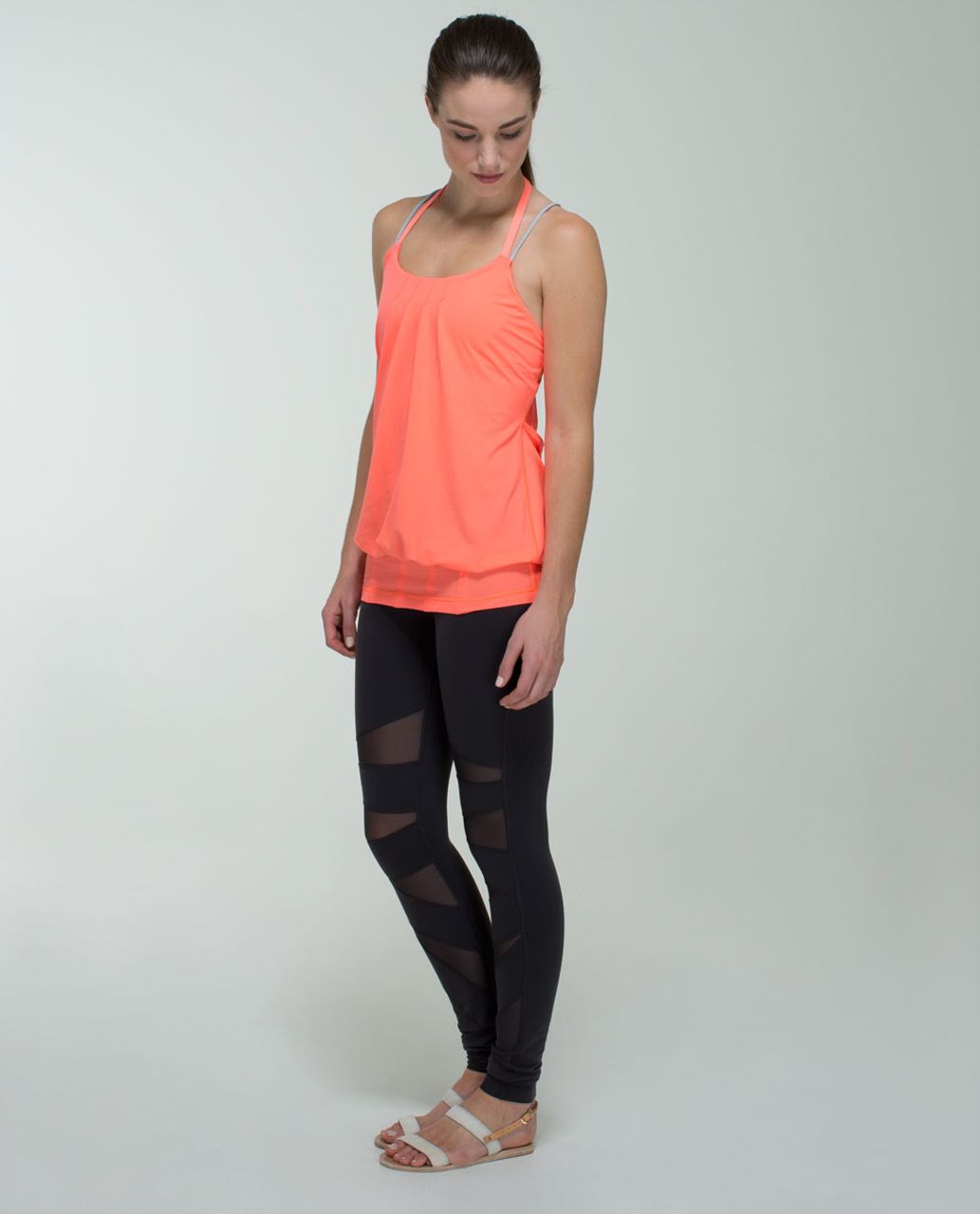 Lululemon Flow & Go Tank - Very Light Flare / Silver Spoon