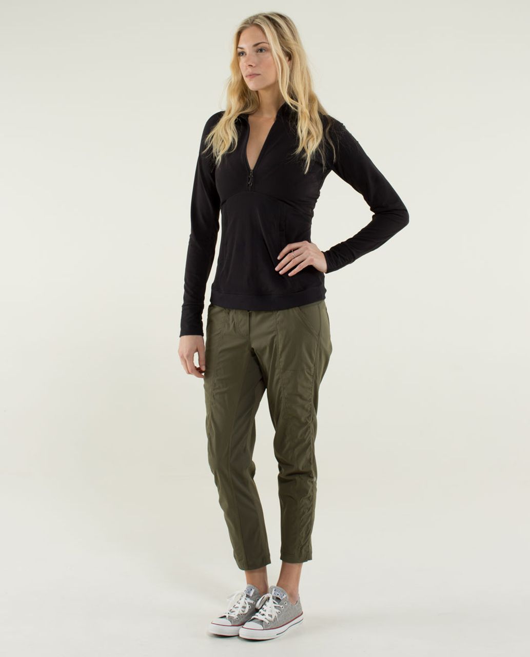 Lululemon Street To Studio Pant II *Unlined 28 - Barracks Green