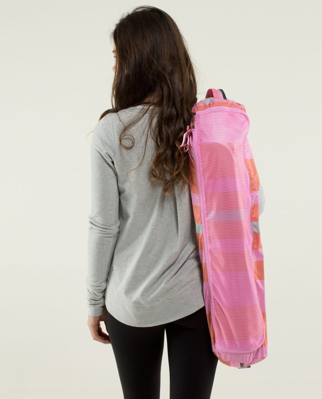 Lululemon Drishti Yoga Tote - Half Opulent Stripe Printed Very Light Flare  - lulu fanatics