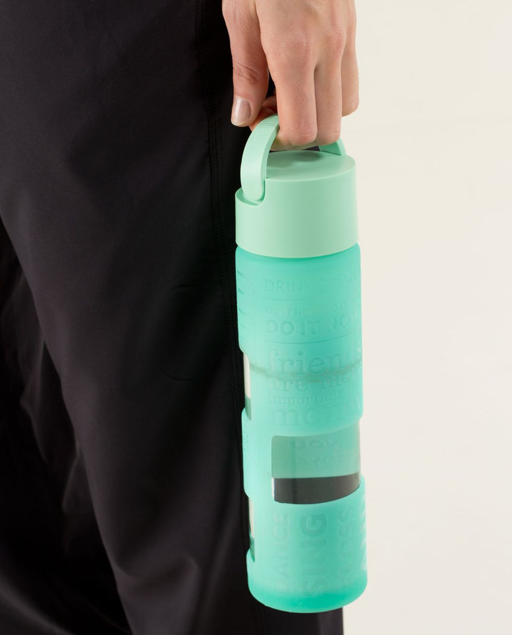 Lululemon Pure Focus Glass Waterbottle - Bali Breeze / Fresh Teal