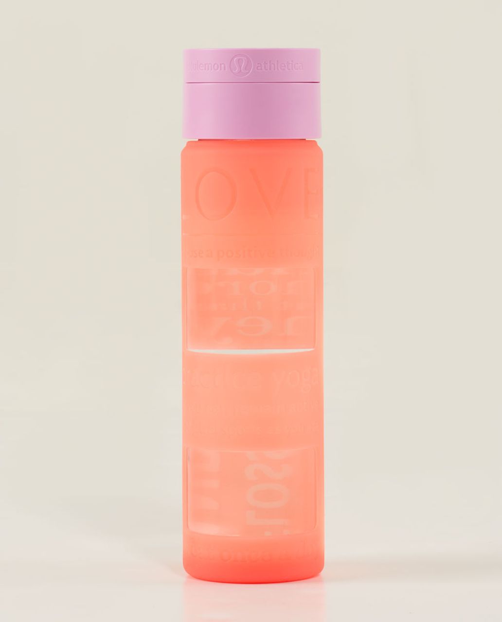 Lululemon Pure Focus Glass Waterbottle - Very Light Flare / Vintage Pink -  lulu fanatics