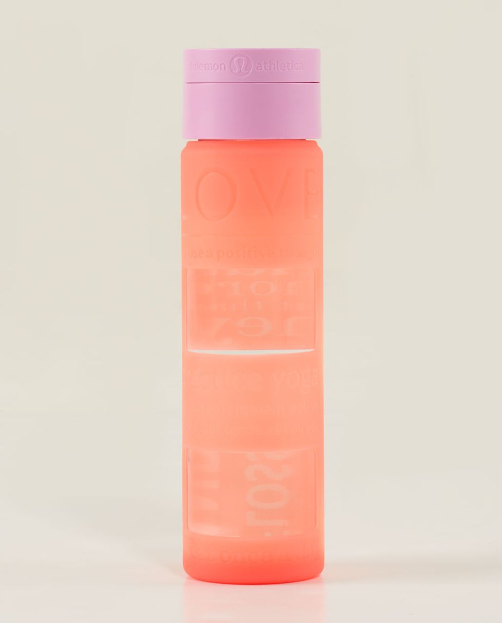 Lululemon Pure Focus Glass Water Bottle - Alarming - lulu fanatics