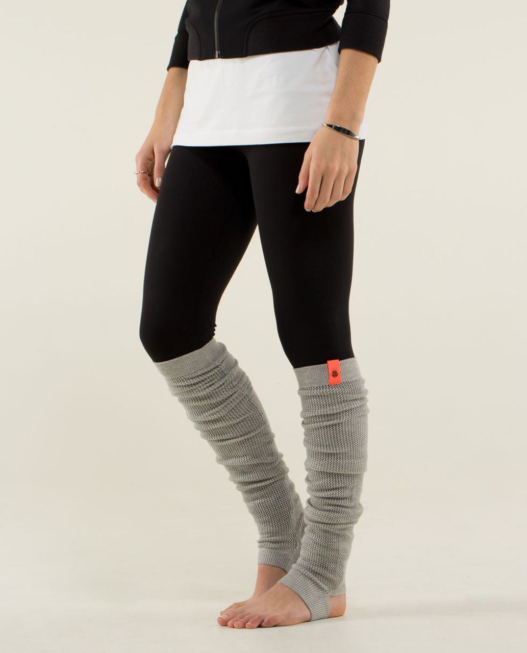 Lululemon Om Onward Leg Warmers - Heathered Light Grey