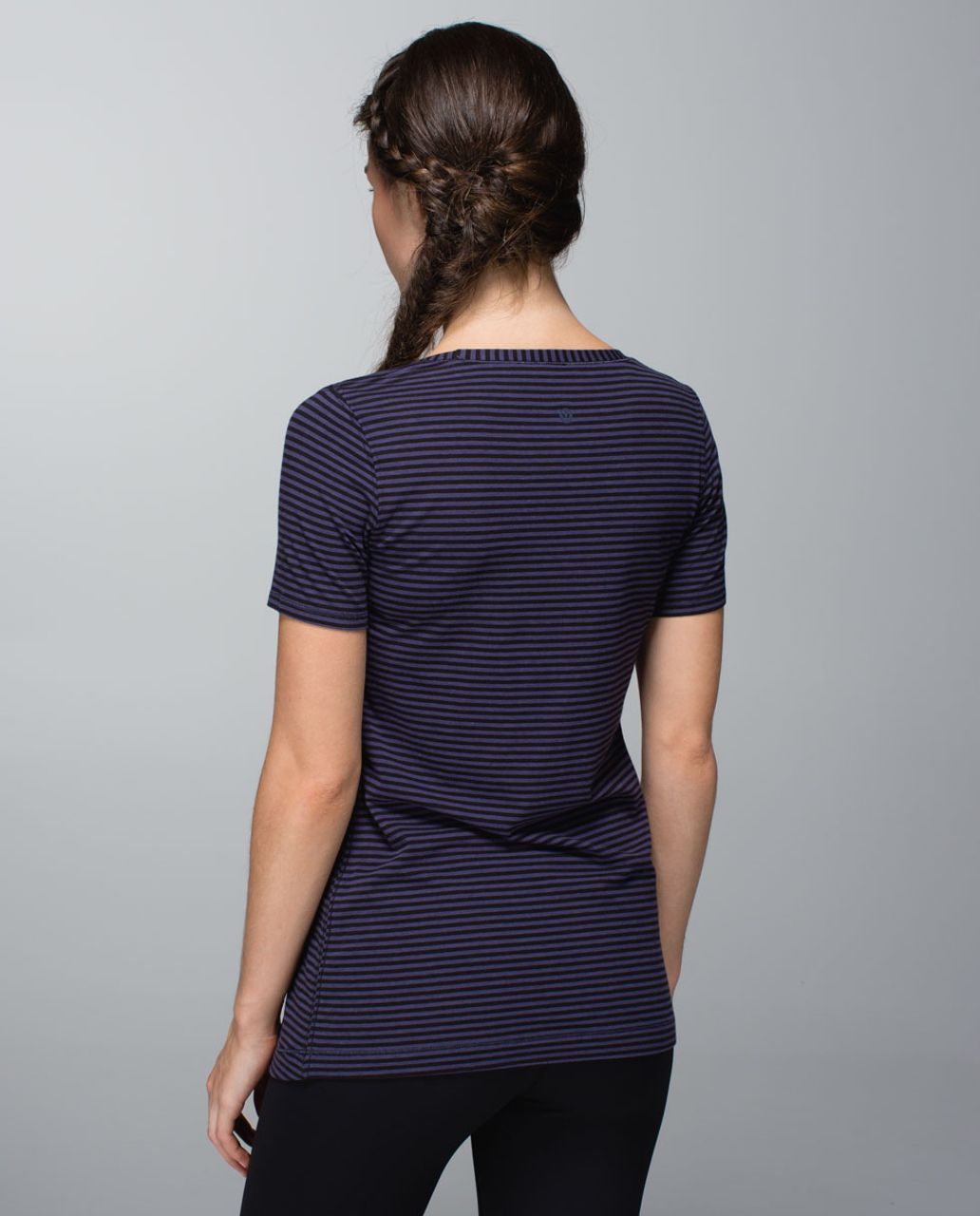 Lululemon Every Yogi Tee - 1 / 8 Stripe Cadet Blue