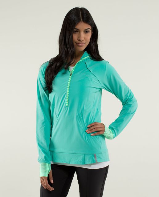 Lululemon Lightened Up Pullover - Clear Mint - lulu fanatics