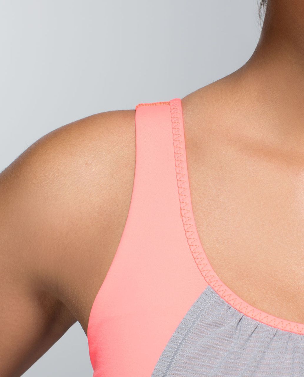 Lululemon Run Times Tank - Heathered Medium Grey / Very Light Flare