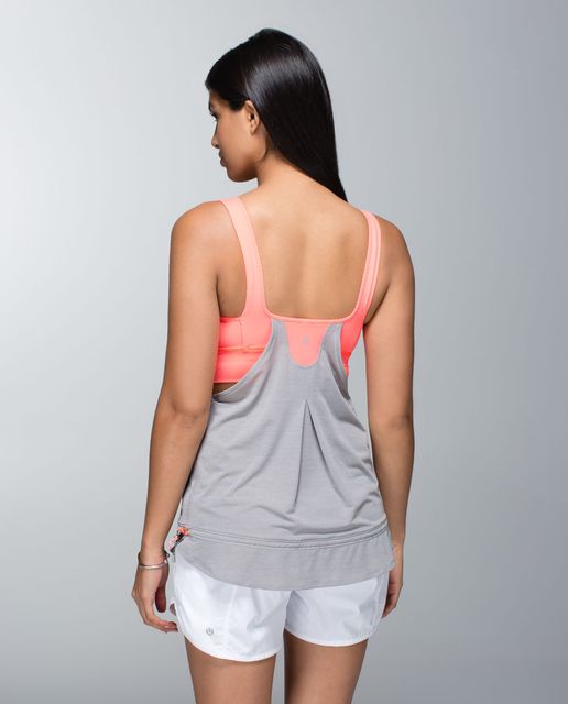 LULULEMON Heathered Cadet Blue Run Times Tank Top