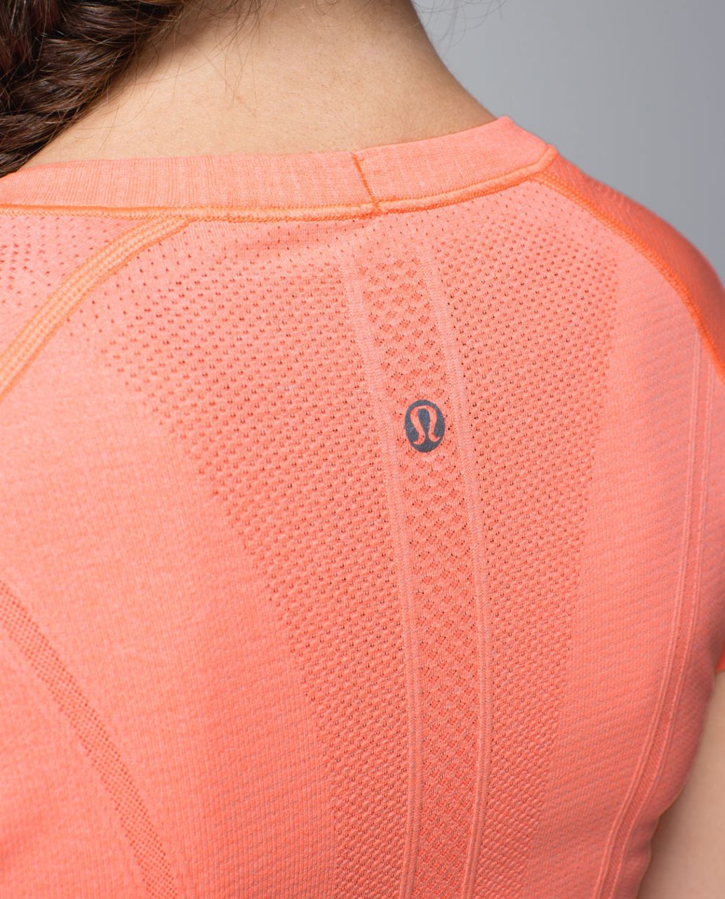 Lululemon Run:  Swiftly Tech Short Sleeve - Heathered Very Light Flare