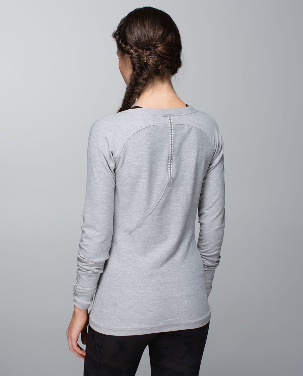 Lululemon Love Some Run Long Sleeve - Heathered Light Grey / Heathered Medium Grey