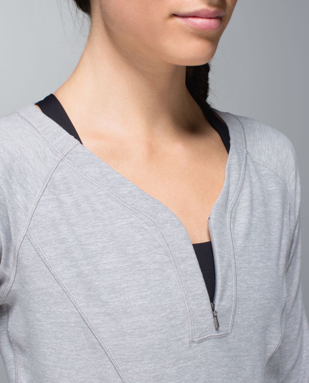 Lululemon Love Some Run Long Sleeve - Heathered Light Grey / Heathered Medium Grey