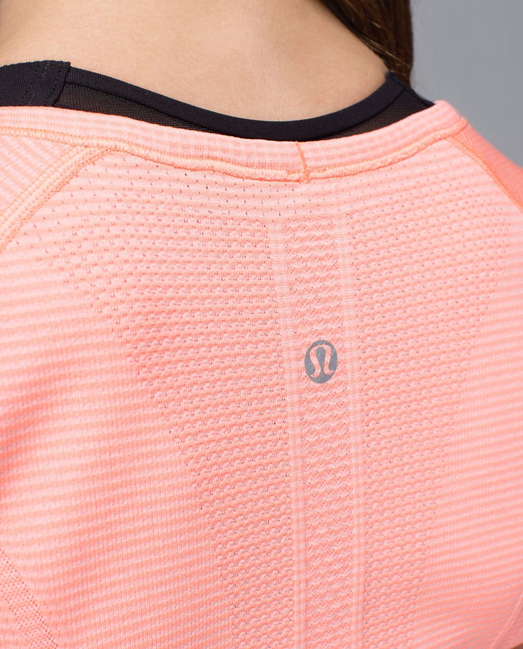 Lululemon Run:  Swiftly Tech V Neck - Heathered Very Light Flare