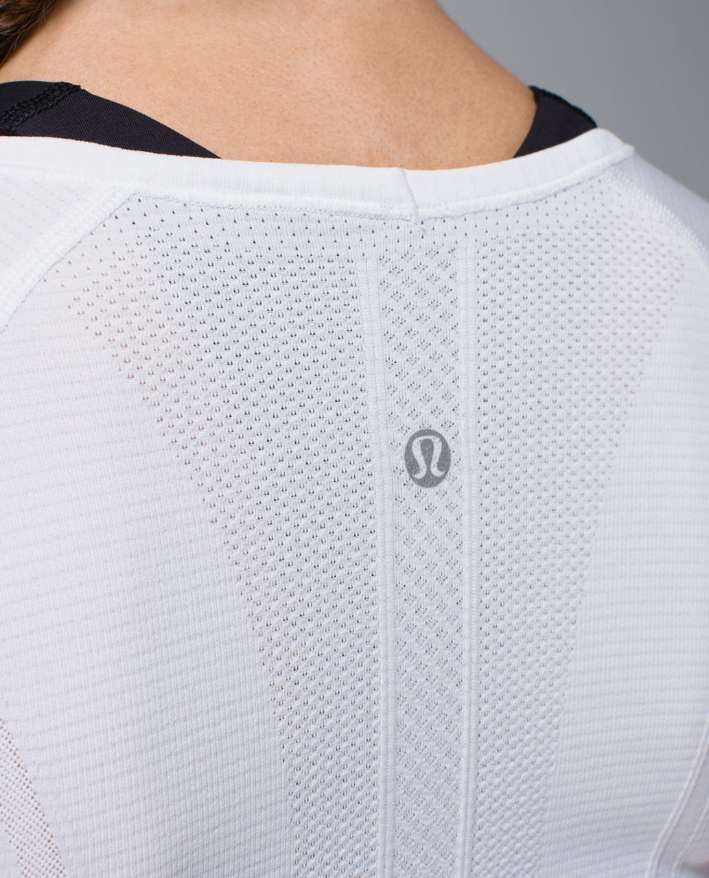 Lululemon Run:  Swiftly Tech V Neck - Heathered White