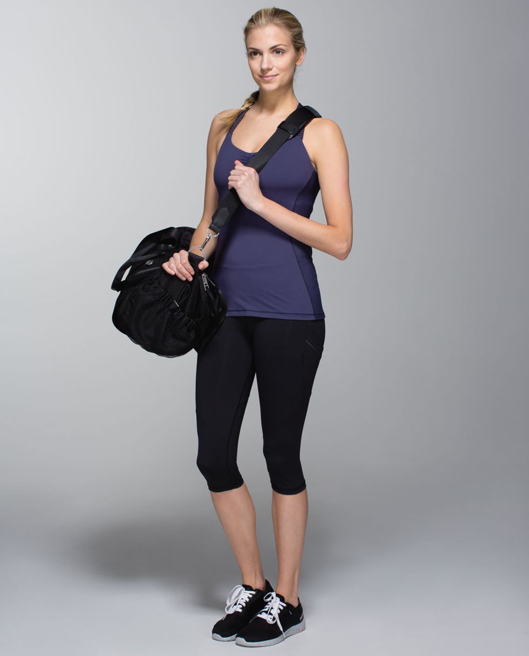 Lululemon Core Kicker Tank - Cadet Blue / 1 / 8 Stripe Cadet Blue