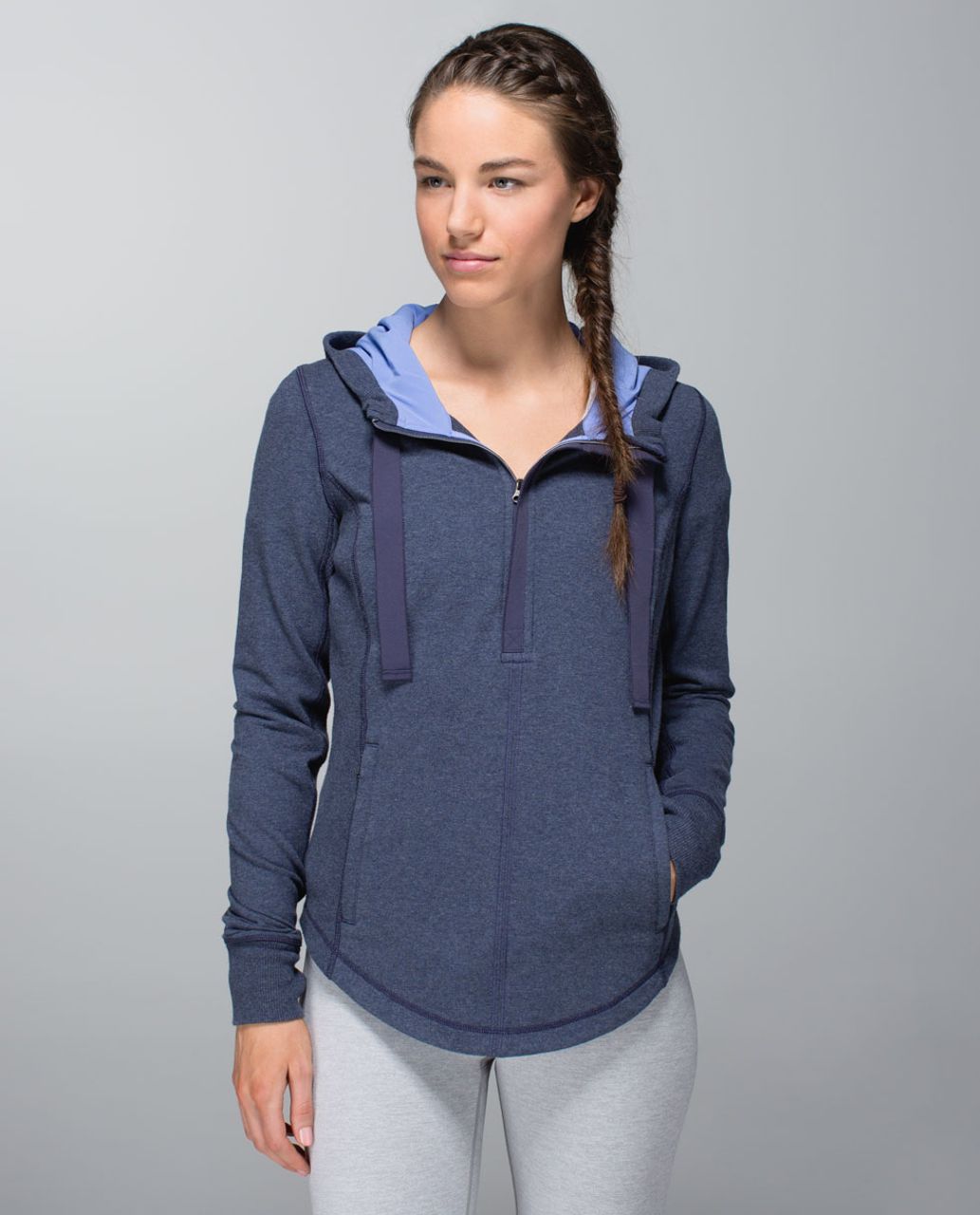 Lululemon Post Sweat Pullover - Heathered Cadet Blue