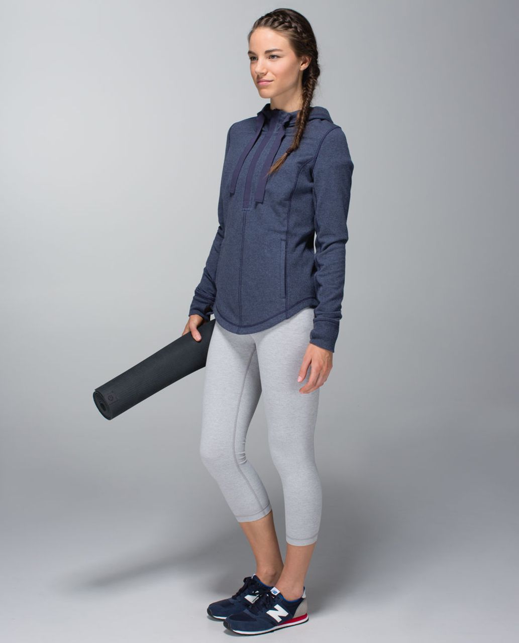 Lululemon Post Sweat Pullover - Heathered Cadet Blue