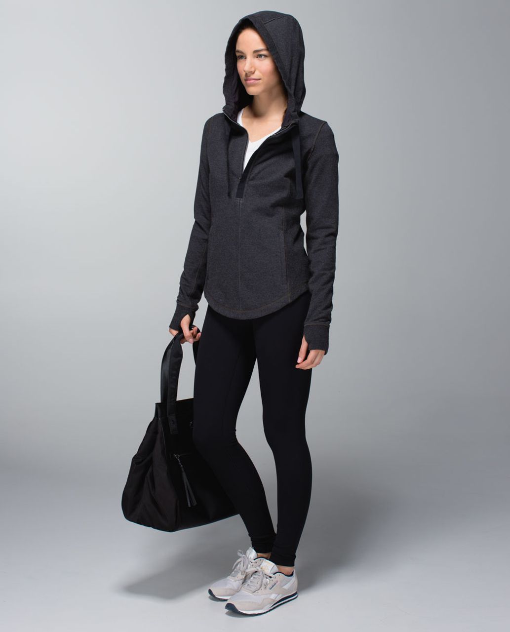 Lululemon Post Sweat Pullover - Heathered Black