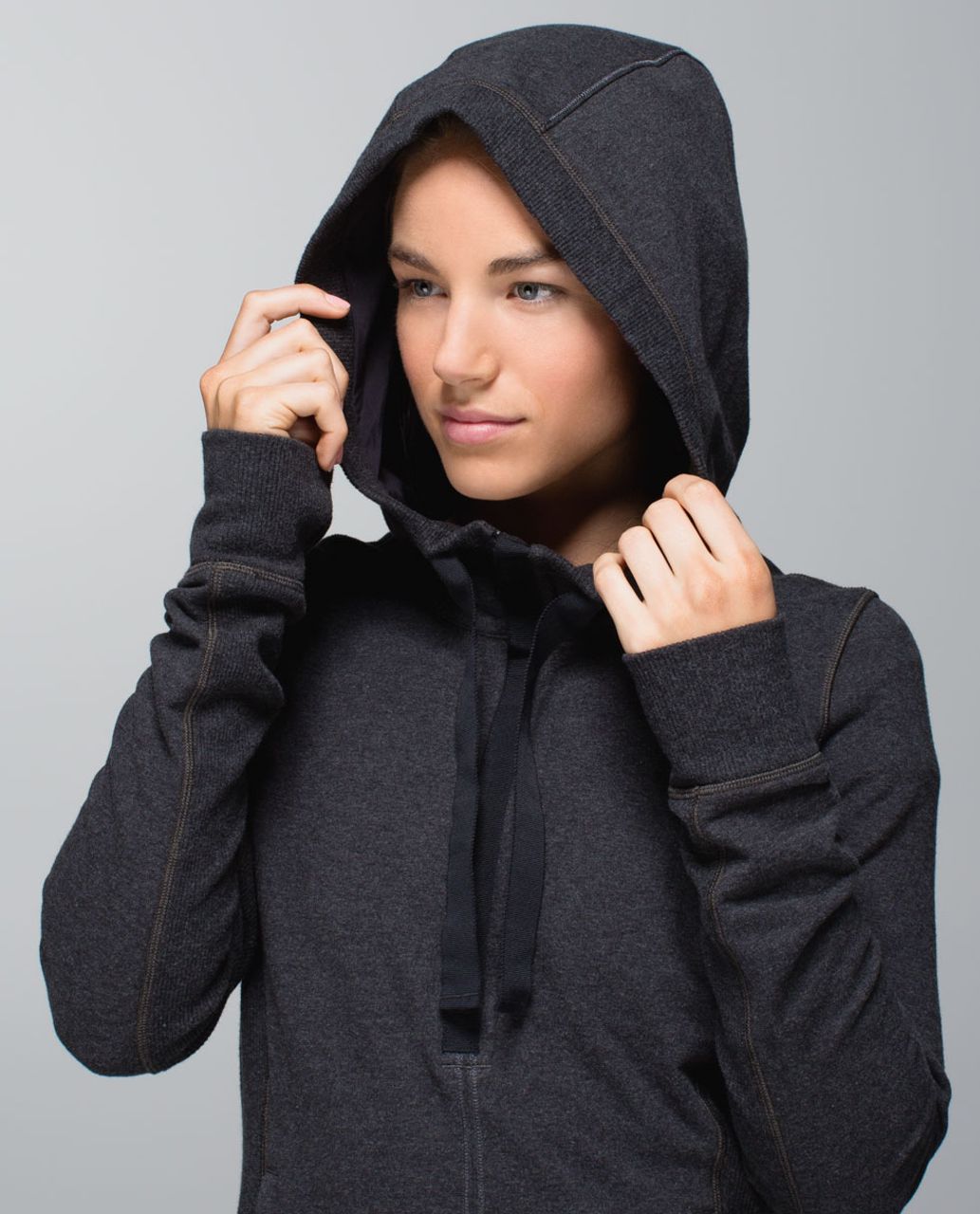 Lululemon Post Sweat Pullover - Heathered Black