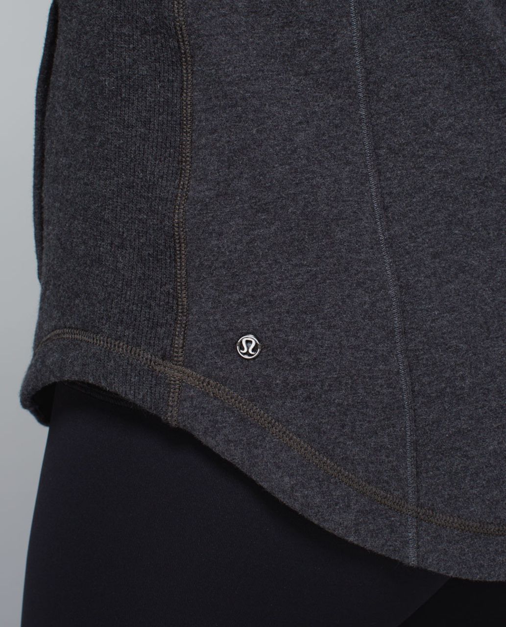 Lululemon Post Sweat Pullover - Heathered Black