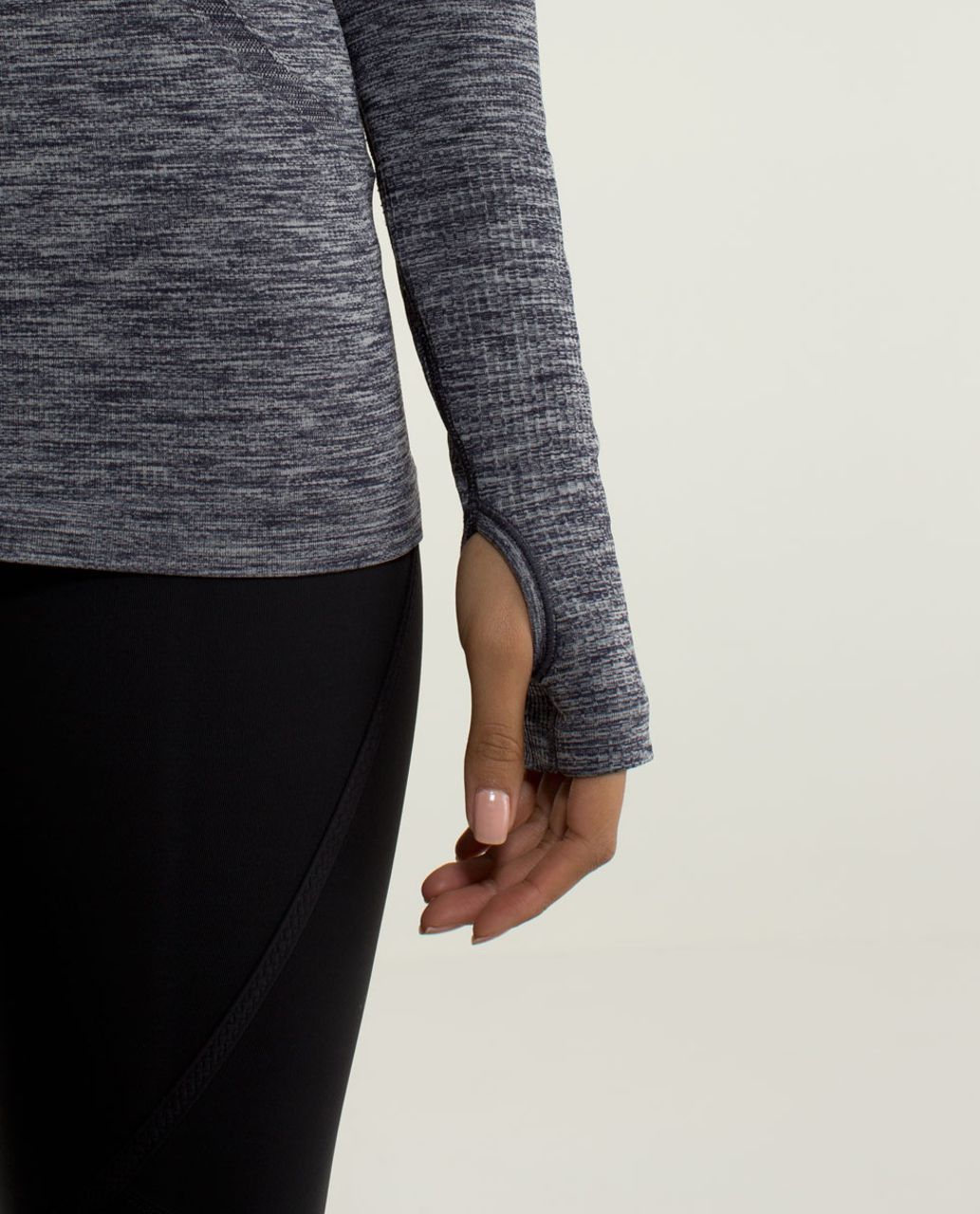 Lululemon Run:  Swiftly Tech Long Sleeve - Heathered Cadet Blue