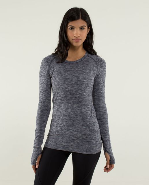 Lululemon Swiftly Tech LS Crew - 2016 Seawheeze - Heathered Bali Breeze ...