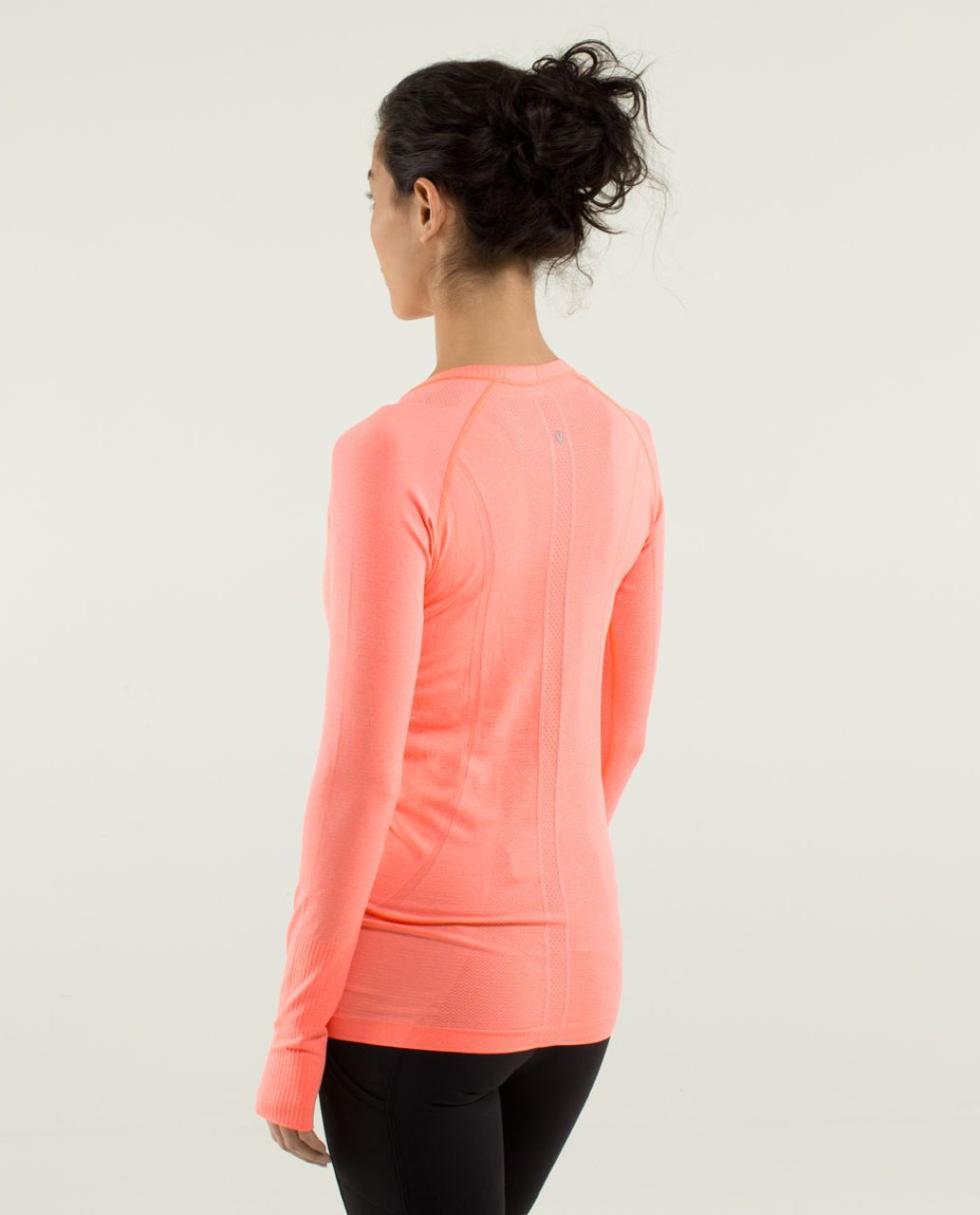 Lululemon Run: Swiftly Tech Long Sleeve - Heathered Very Light Flare - lulu fanatics