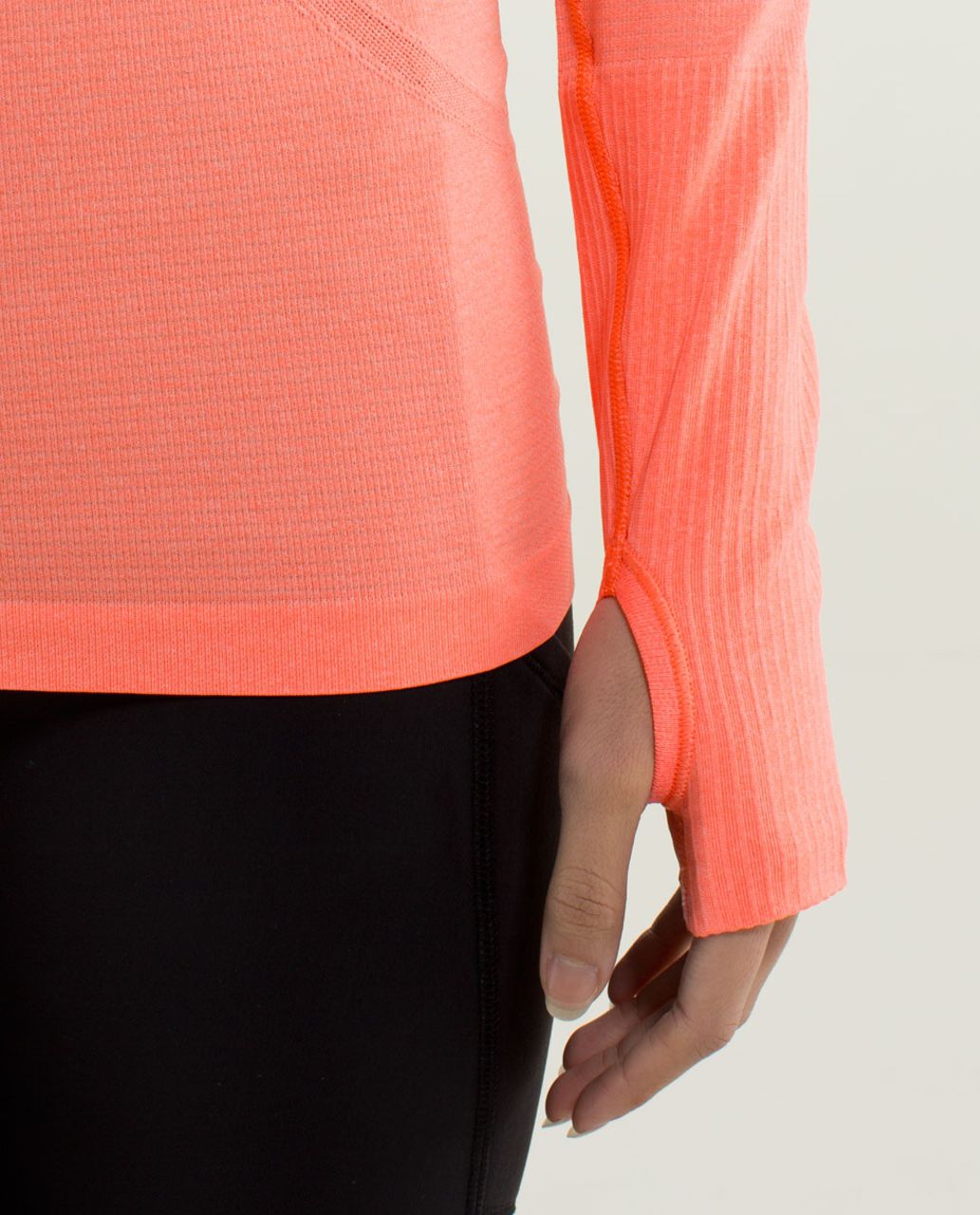 Lululemon Run:  Swiftly Tech Long Sleeve - Heathered Very Light Flare