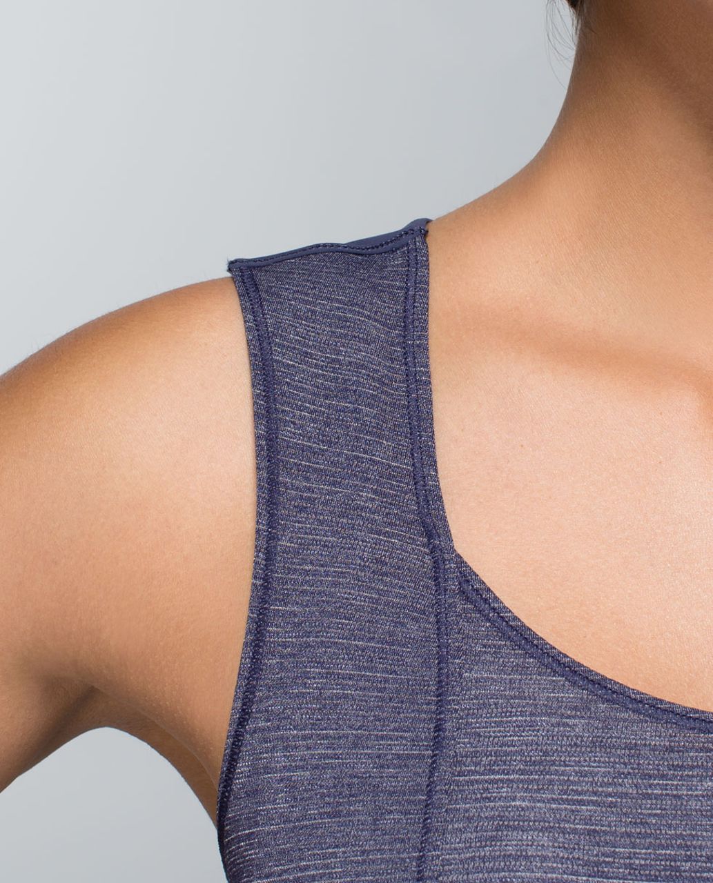 Lululemon Run Righteous Tank - Heathered Cadet Blue / Cadet Blue