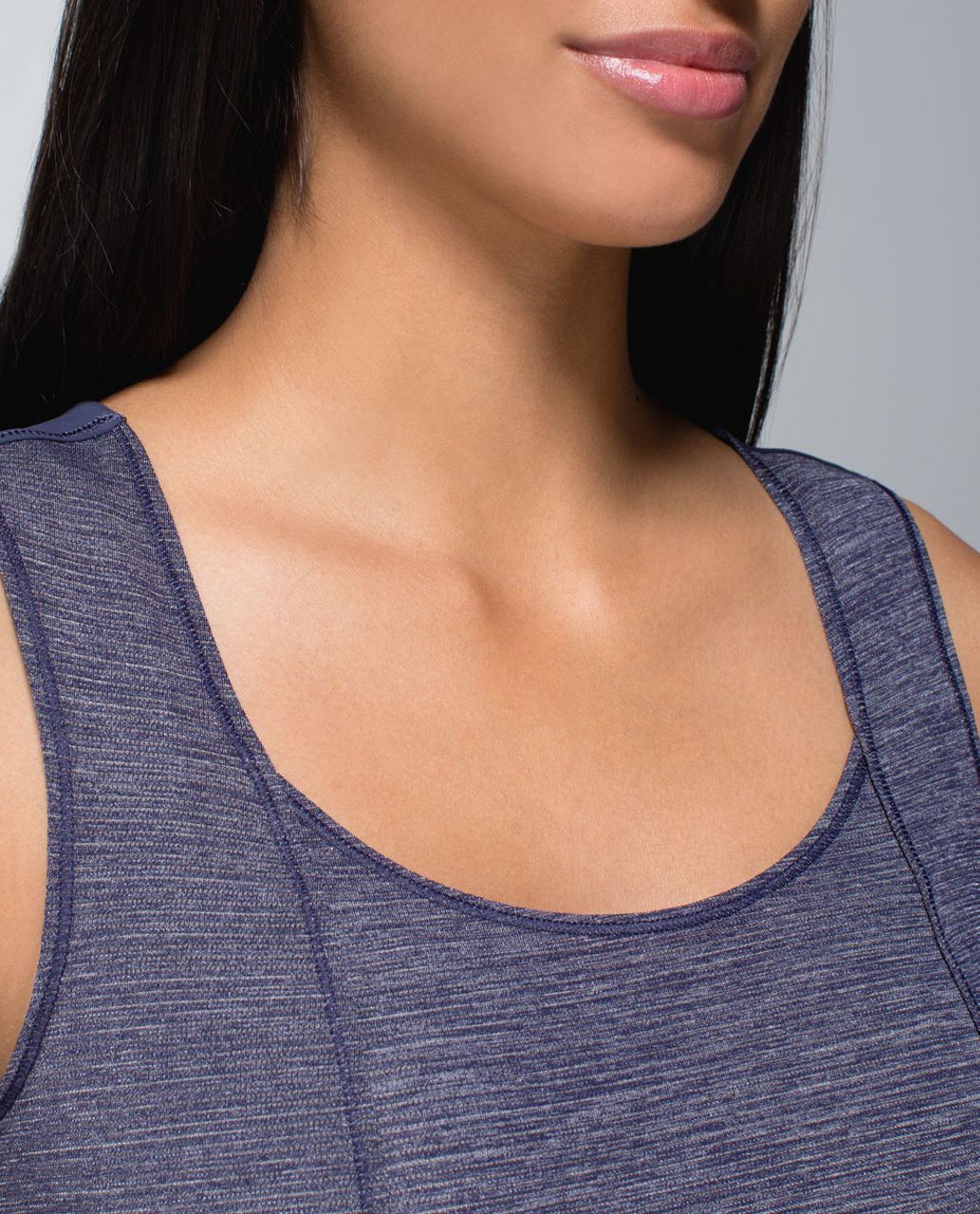 Lululemon Run Righteous Tank - Heathered Cadet Blue / Cadet Blue