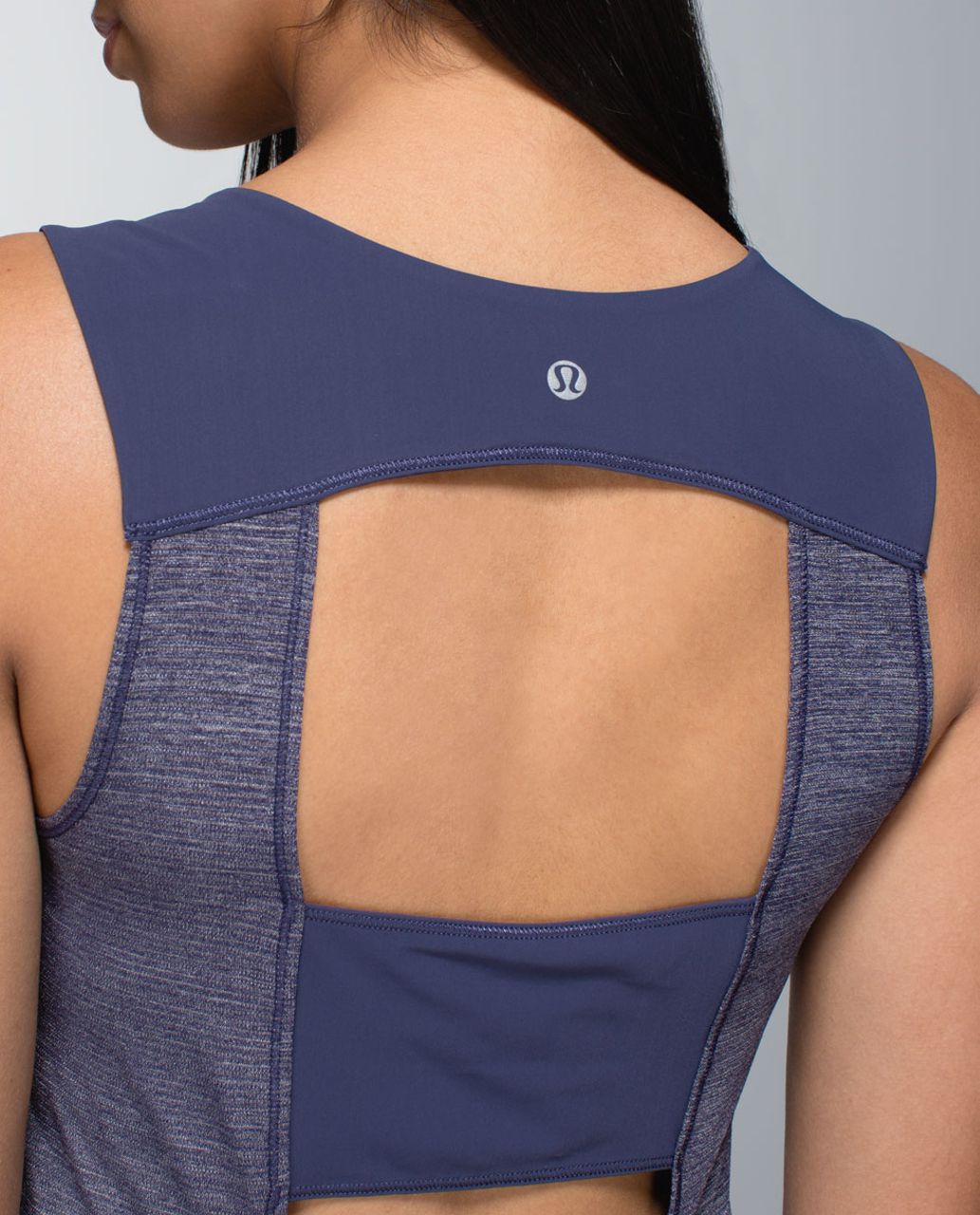 Lululemon Run Righteous Tank - Heathered Cadet Blue / Cadet Blue