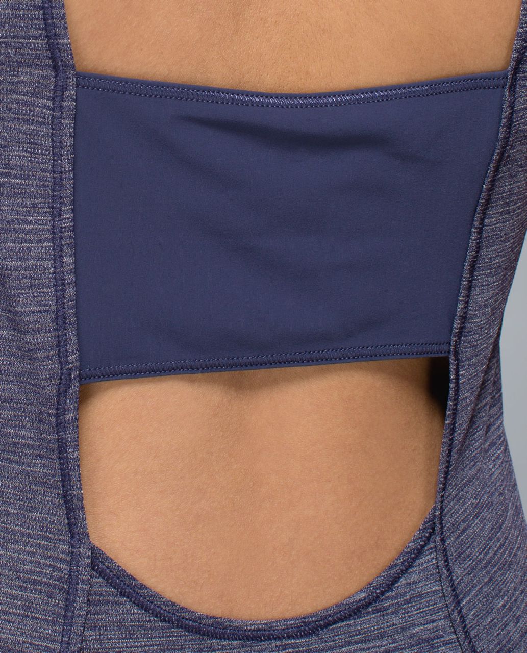 Lululemon Run Righteous Tank - Heathered Cadet Blue / Cadet Blue