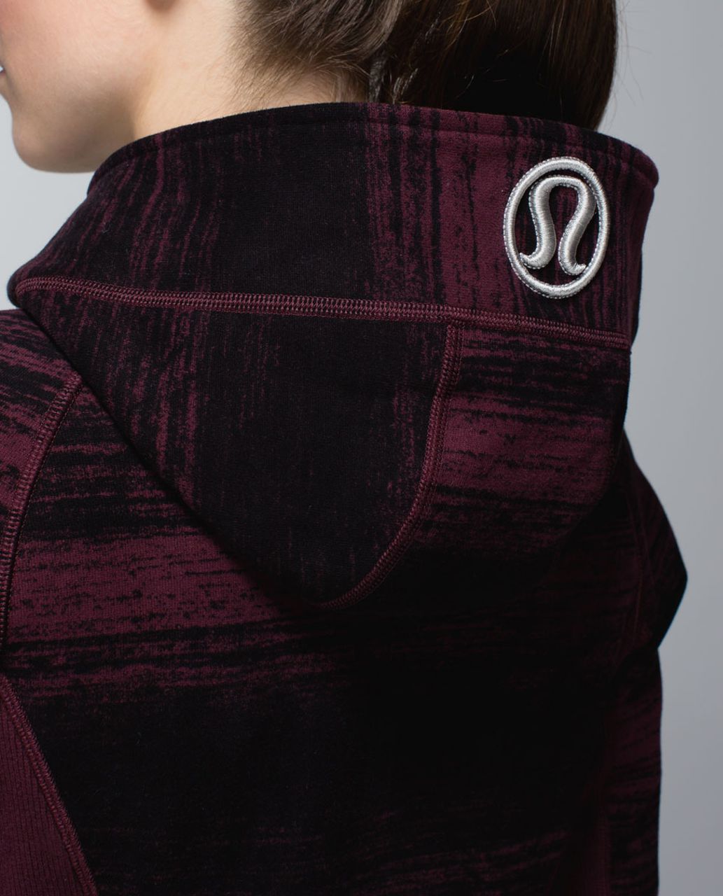 Lululemon Scuba Hoodie II - Righteous Stripe Bordeaux Drama / Bordeaux Drama