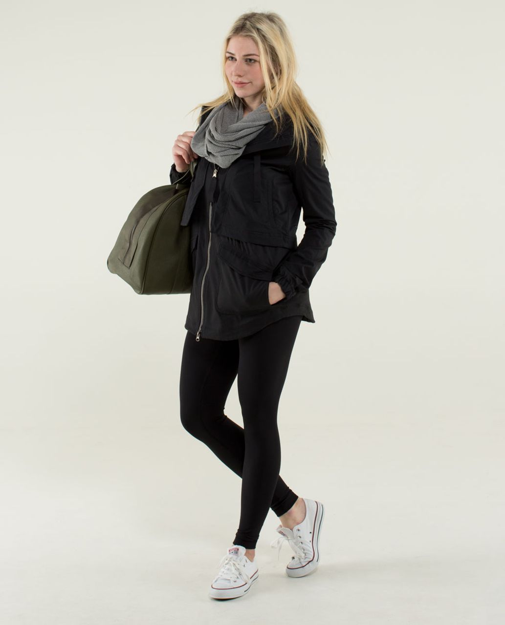 Lululemon Om Onward Scarf - Heathered Medium Grey