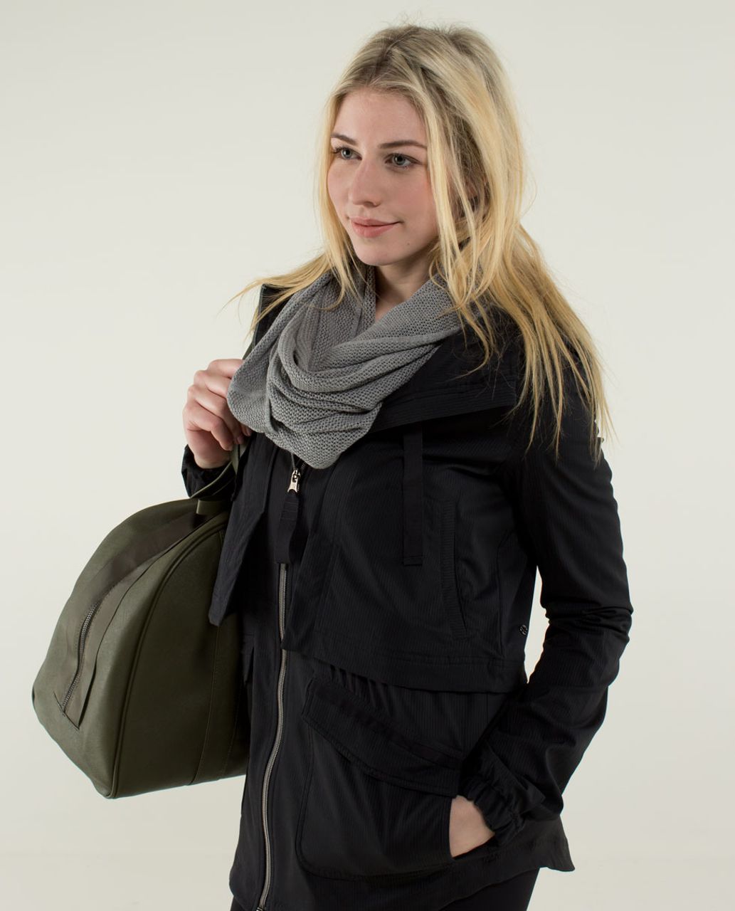 Lululemon Om Onward Scarf - Heathered Medium Grey