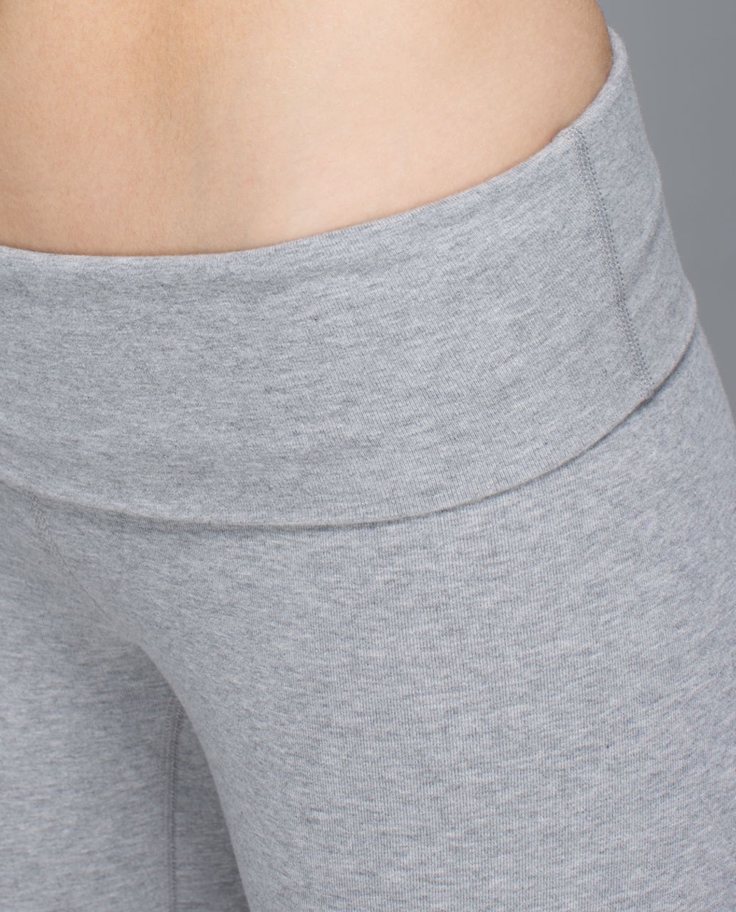 Lululemon Wunder Under Crop *Roll Down - Heathered Medium Grey