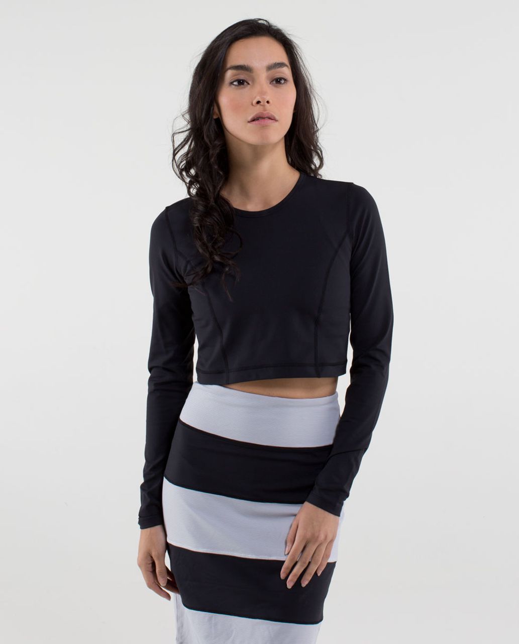 Lululemon Mind Over Miles Crop Top - White - lulu fanatics