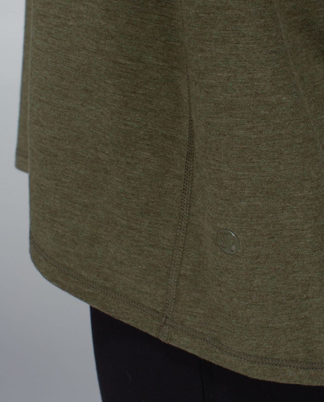 Lululemon Flip Your Dog Long Sleeve - Heathered Fatigue Green