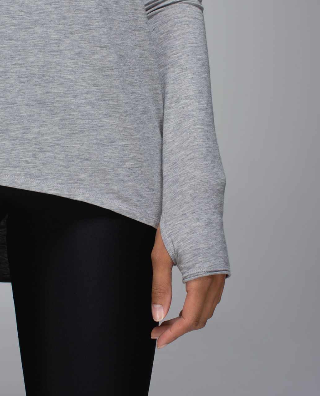 Lululemon Flip Your Dog Long Sleeve - Heathered Medium Grey