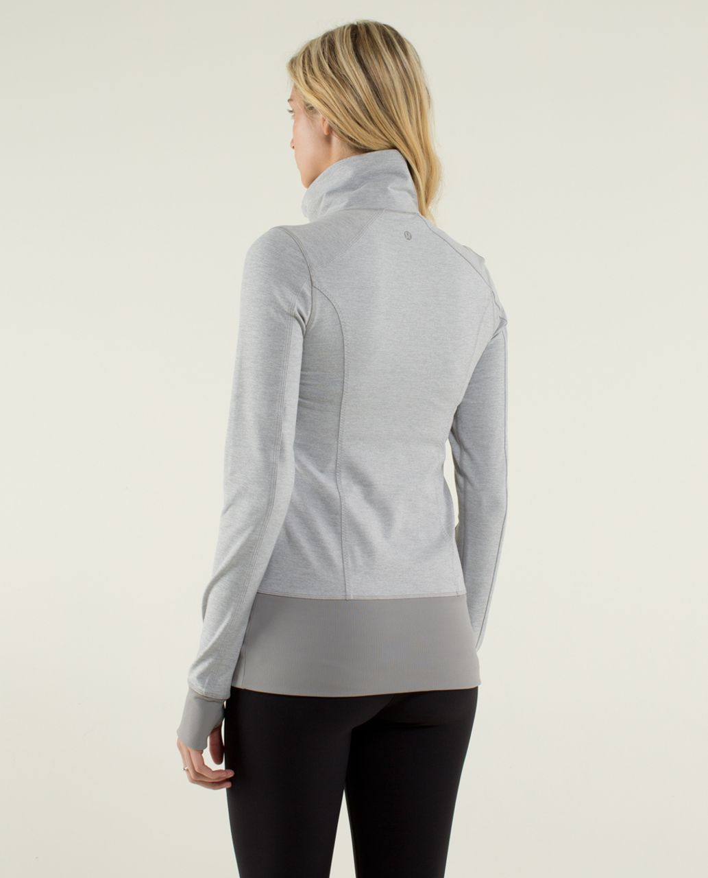 Lululemon Nice Asana Jacket - Heathered Medium Grey / Ambient Grey