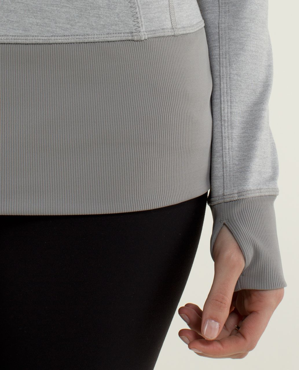 Lululemon Nice Asana Jacket - Heathered Medium Grey / Ambient Grey