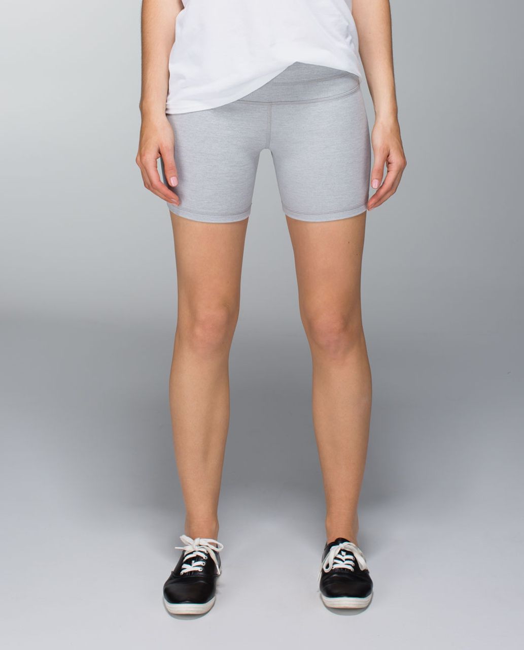 Lululemon Reverse Groove Short (Regular) - Heathered Medium Grey