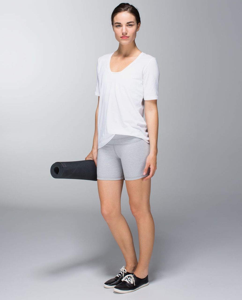 Lululemon Reverse Groove Short (Regular) - Heathered Medium Grey