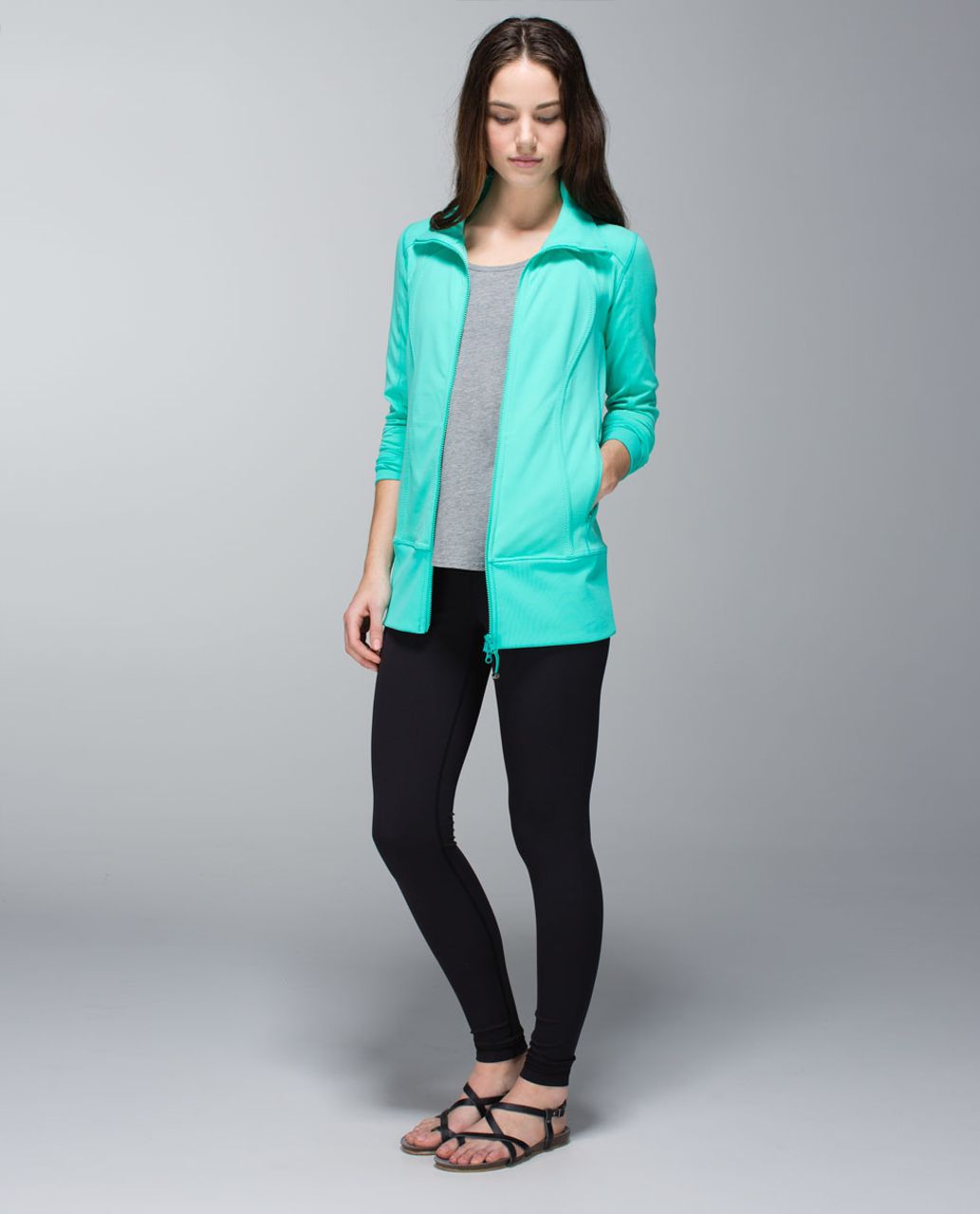 Lululemon Nice Asana Jacket - Bali Breeze - lulu fanatics