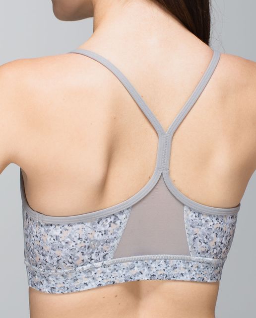 Lululemon Flow Y bra IV 'Inkwell' Navy Gingham, size 4