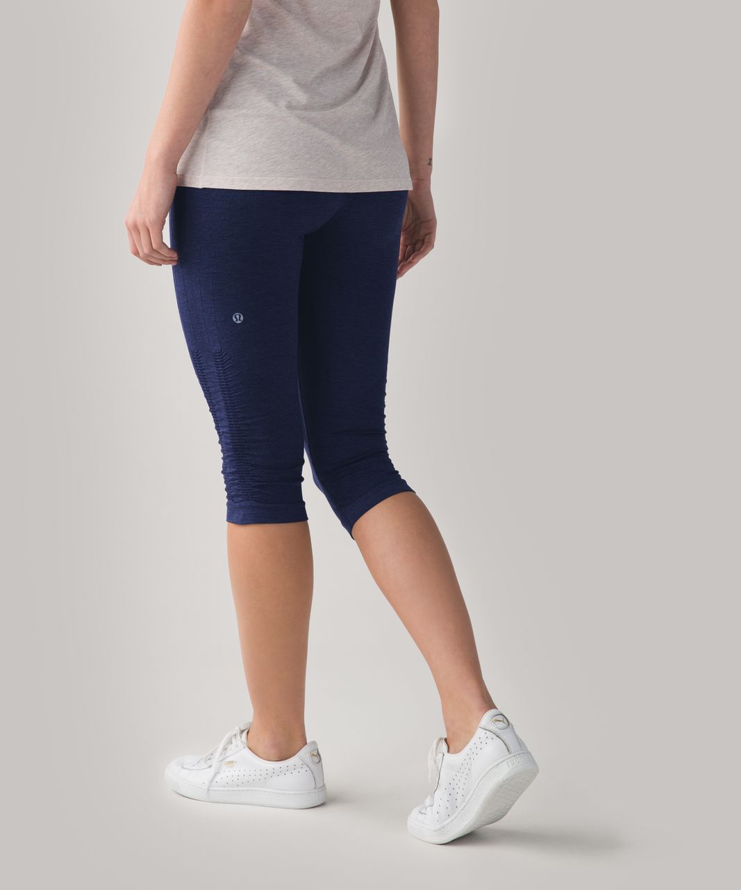 Lululemon In The Flow Crop II - Heathered Cadet Blue