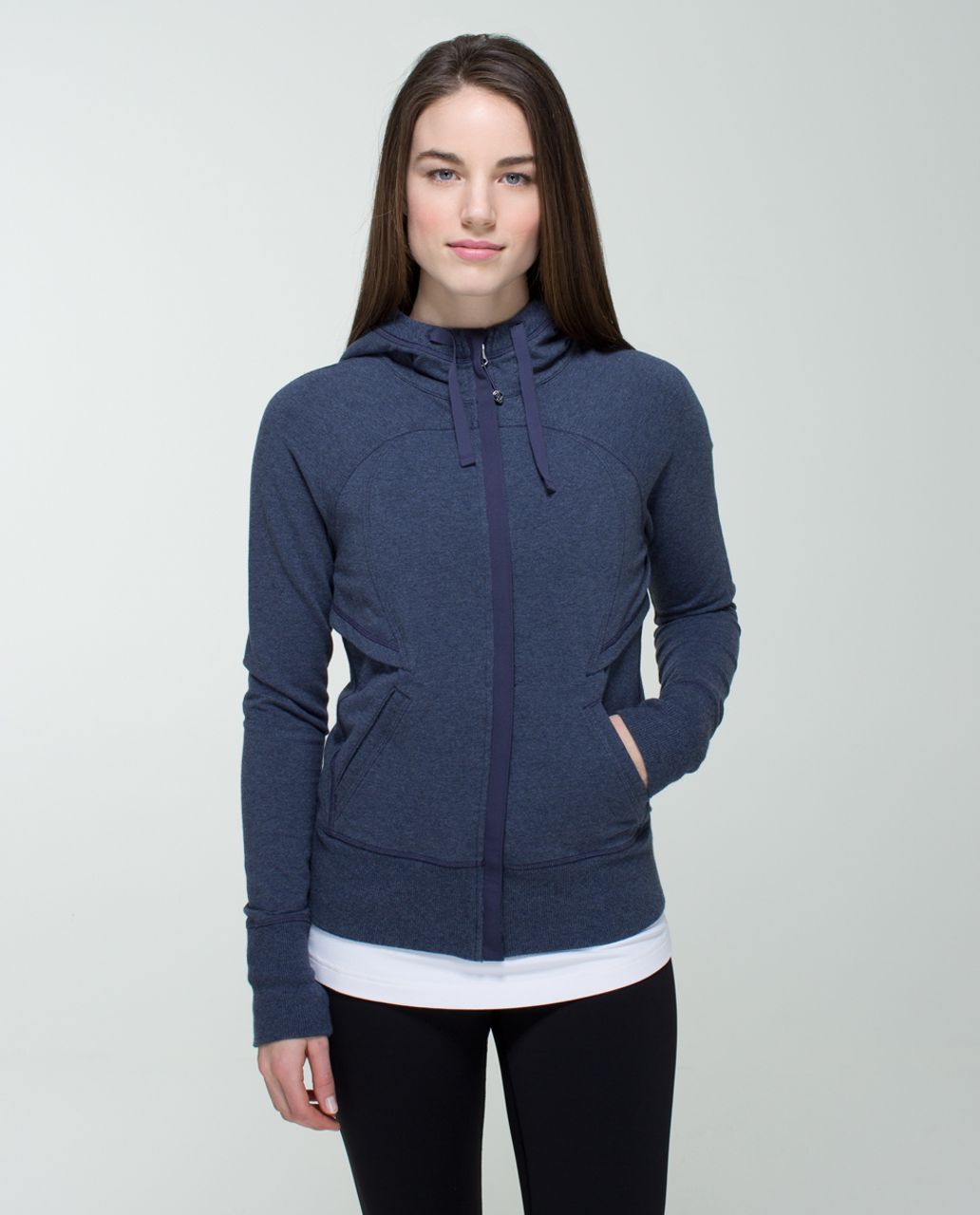 Lululemon After Asana Hoodie - Heathered Cadet Blue - lulu fanatics