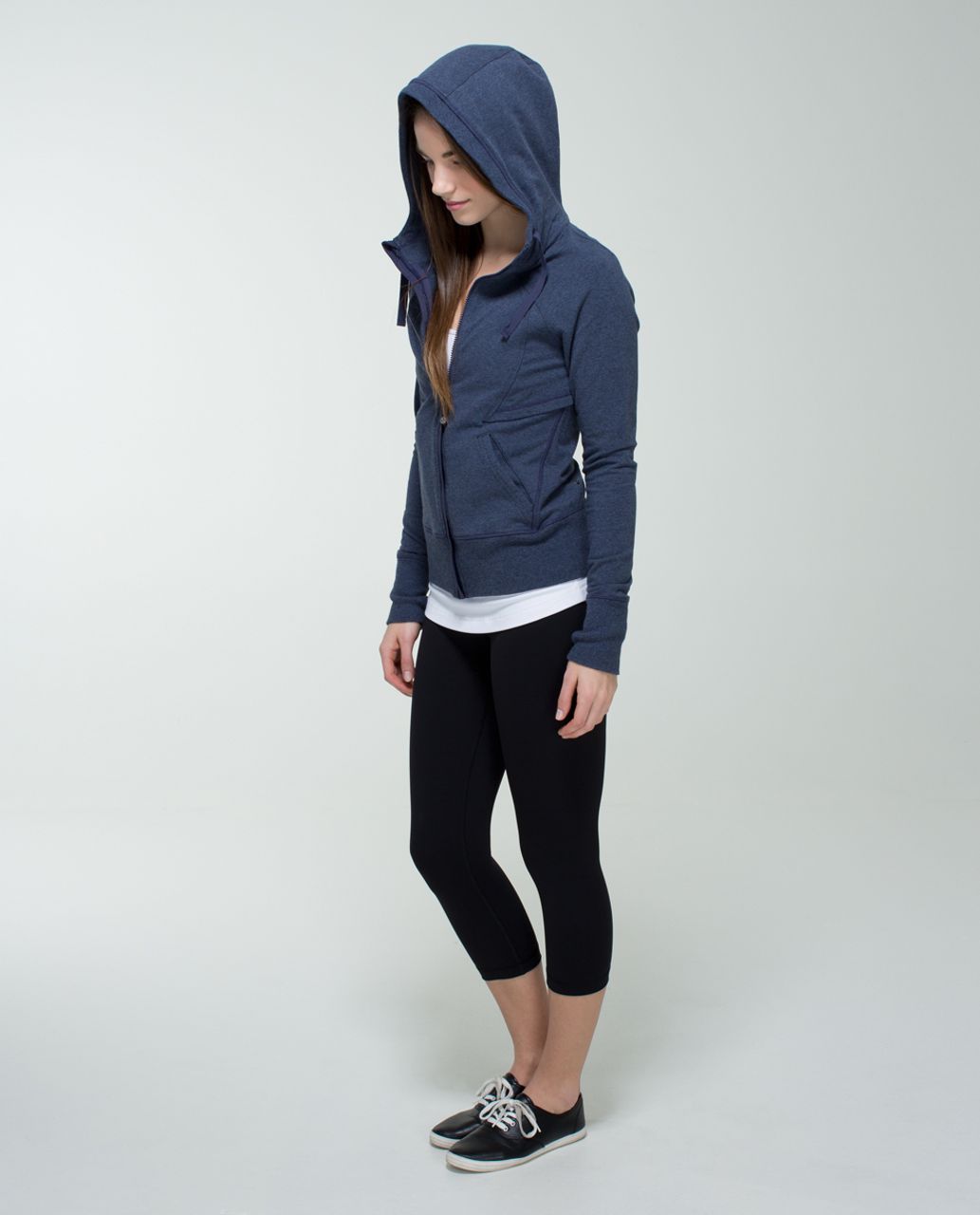 Lululemon After Asana Hoodie - Heathered Cadet Blue