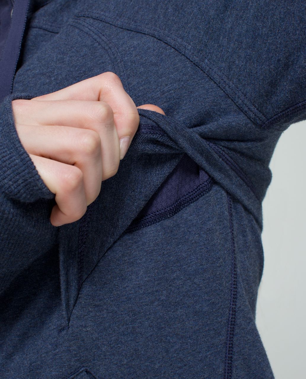 Lululemon After Asana Hoodie - Heathered Cadet Blue